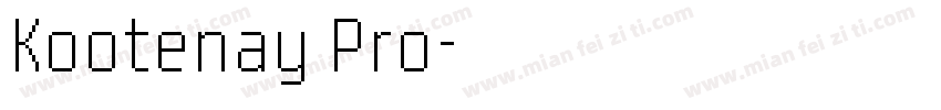 Kootenay Pro字体转换